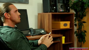 Horny Blonde Bitch And Her Step Brother Fucking In The Office