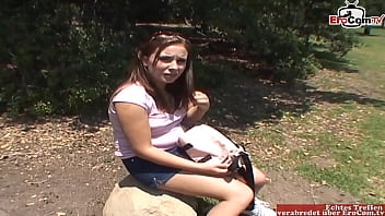 Brunette Girl With Small Tits Gets A Facial From The Bbc