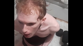 Femboy Slut Gags On Cock Before Intense Orgasm Moaning And Shooting Load