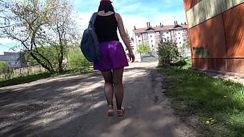 Voyeur With Hidden Camera Spying On Legs In Stockings And A Beautiful Butt Under A Short Skirt In Public Places. Amateur Foot Fetish Compilation.