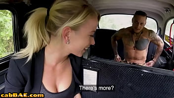 Bigtit Euro Cabbie Sucking Hard Shaft During Backseat Sex