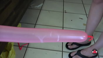 Cumshot On Micro Bikini Balloons