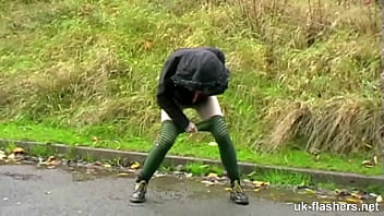 Lassie Pissing And Masturbating In Public