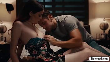 Gorgeous Trans Barebacked By Stepbrother