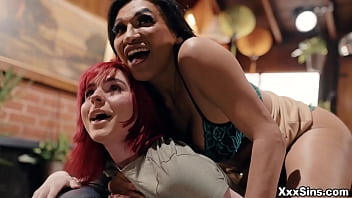 Xxxsins.com - Trans Woman Jessy Dubai And Her Husband Dillion Diaz Fuck Their Ts Babysitter Ella Hollywood. Grab Your Cock And Get Ready For An Epic Threesome!