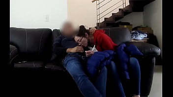 House Keeper Swallows Cum In The Coach