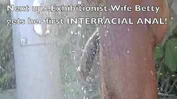 Exhibitionist Wife 245 Part 2 - Betty Bang Teases And Compares Her Husbands Little Cock Next To A Big Black Cock While Nude Beach Voyeurs Watch!