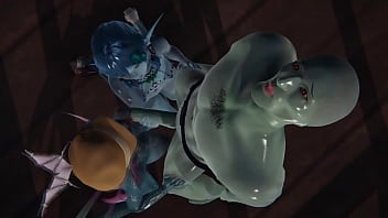 Handsome Squidward - Threesome With Fish Girls - Spongebob Squarepants Inspired