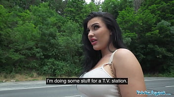Public Agent Hitch-hiker With Fabulous Big Boobs Fucking A Big Dick