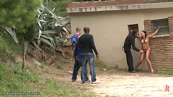 Naked Slave Rough Ass Fucked In Public