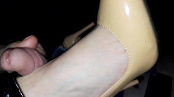 Stroking My Cock With Her Feet