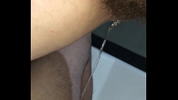 Chuva De Prata De Uma Peluda Mijando No Meu Pau