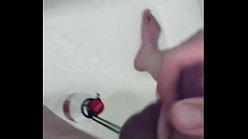 Tied The Bottle To The Balls And Pulled The Dick