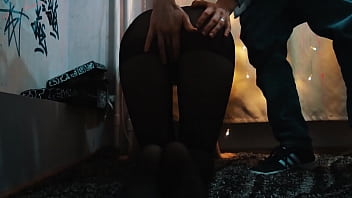 Step Sister In Pantyhose Gave Herself On The Carpet