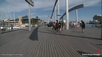 Ginger Slut Deep Throat Fucked Outdoor