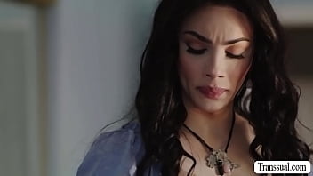 Seductive Ts Let Steson Bareback Her Ass