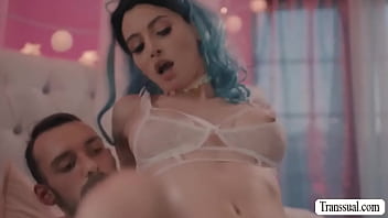 Pervert Dude Toy And Bareback Ts Stepsis