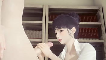 Hentai Uncensored - Shoko Jerks Off And Cums On Her Face And Gets Fucked While Grabbing Her Tits - Japanese Asian Manga Anime Game Porn