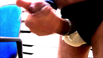 Masturbating 8_ Cock Wearing Panties, Slowmo