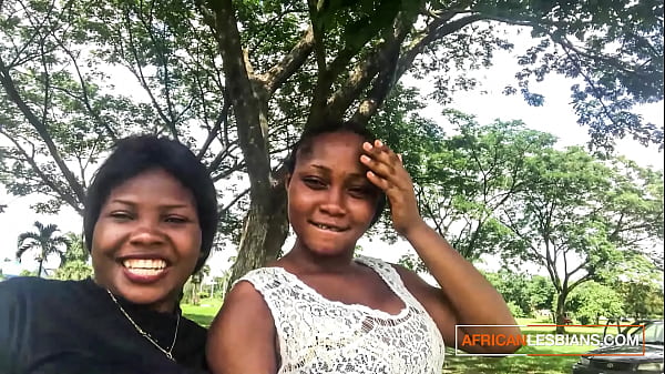 Horny Black Lesbians Talking Dirty In Outdoor Park Before Sex