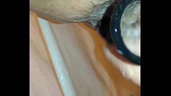 Denpenn In The Shower With But Plug And Cum