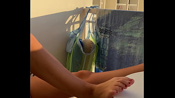 Mutual Masturbating With Lisa On Balcony