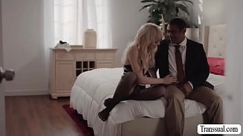 Fat Dude Barebacks His Stepteen Shemale