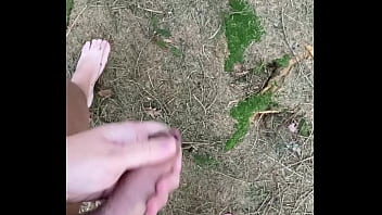 Masturbating In The Forest