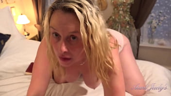 Auntjudys - Your Busty 45yo Step-aunt Vicky Anne Sucks Your Cock _ Lets You Fuck Her