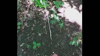 Jerking Off In The Woods Until I Shoot Big Load Of Cum
