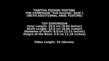 Tabitha Poison Testing The Handmade Dolphin Size L (with Additional Anal Fisting) Twt102 - anal, lesbian, sexy, brunette, skinny, tattoo, naked, fisting, barefoot, black-hair, indoor, sex-toy - Video 1819213