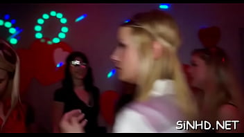 Reckless And Ballsy Club Partying - lesbian, hardcore, interracial, blowjob, party, orgy, group-sex - Video 1638133