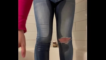 Girl Dared To Hold Bladder Has Accident In Her Tight Jeans