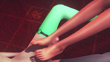 Yaoi Femboy - Tanabe Nobu Handjob And Footjob To Cat Femboy - Sissy Crossdress Japanese Asian Manga Anime Game Porn Gay