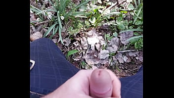 Masturbating In The Woods - cum, masturbation, nature - Video 1711391