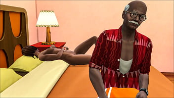 Indian Old Man And Teen