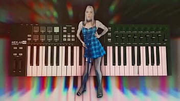 Cute Girl In Minidress Loves Dancing In Music Videos