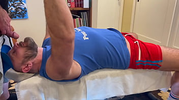 Working Out With Hairy Friend Until He Puts His Dick In My Face