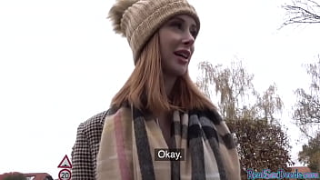 Redhead Babe Sucks And Rides Big Fat Cock For Extra Cash