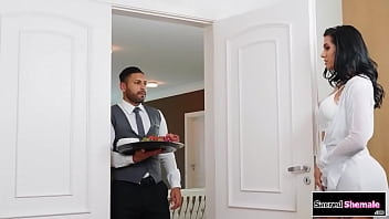 Sacredshemale.com - Shemale Estela Duarte Barebacks Bellboy