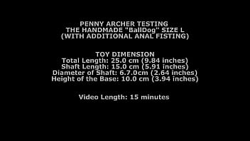 Penny Archer, Testing The Handmade Balldog Size L (with Additional Anal Fisting) Twt117