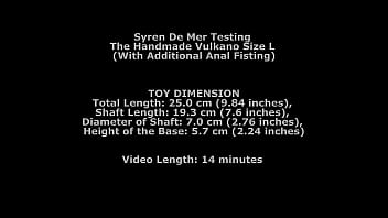 Syren De Mer Testing The Handmade Vulkano Size L (with Additional Anal Fisting) Twt084 - anal, milf, solo, huge-ass, beauty, big-tits, barefoot, indoor, prolapse, huge-toy, curvy-body, only - Video 1973405