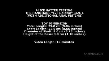 Alice Hatter Testing The Handmade _evil Dolphin_ Size L (with Additional Anal Fisting) Twt022 - anal, blonde, milf, fisting, barefoot, small-tits, sex-toy, huge-toy, no-tattoos, only-women, 0-puss - Video 2114052