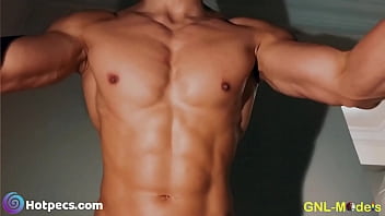 He' So Muscular And Strong!admire His Fit Body As He Trains And Lifts Dumbbells!