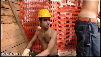 Steamy Old Young Gay Sex At A Construction Site