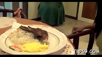 Sex Appeal Asian Brunette Doll Flaunts Her Attractive Boobs