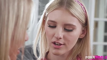 Perfect Blonde Melody Marks Seduces Busty Next-door Neighbor Rachael Cavalli With Stepdad Gp1772