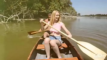 The Great Outdoors - Blonde-outdoor-blowjob-ukrainian-shorts-green-eyes-facial-cumshot-natural-tits-perfect-tits