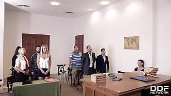 Judgement Day - Sexy Lawyer Negotiates Double Penetration