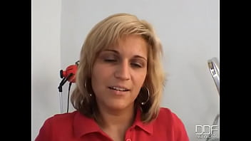 Shy Girl Shows Her Hangers!